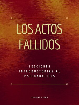 cover image of Los Actos Fallidos